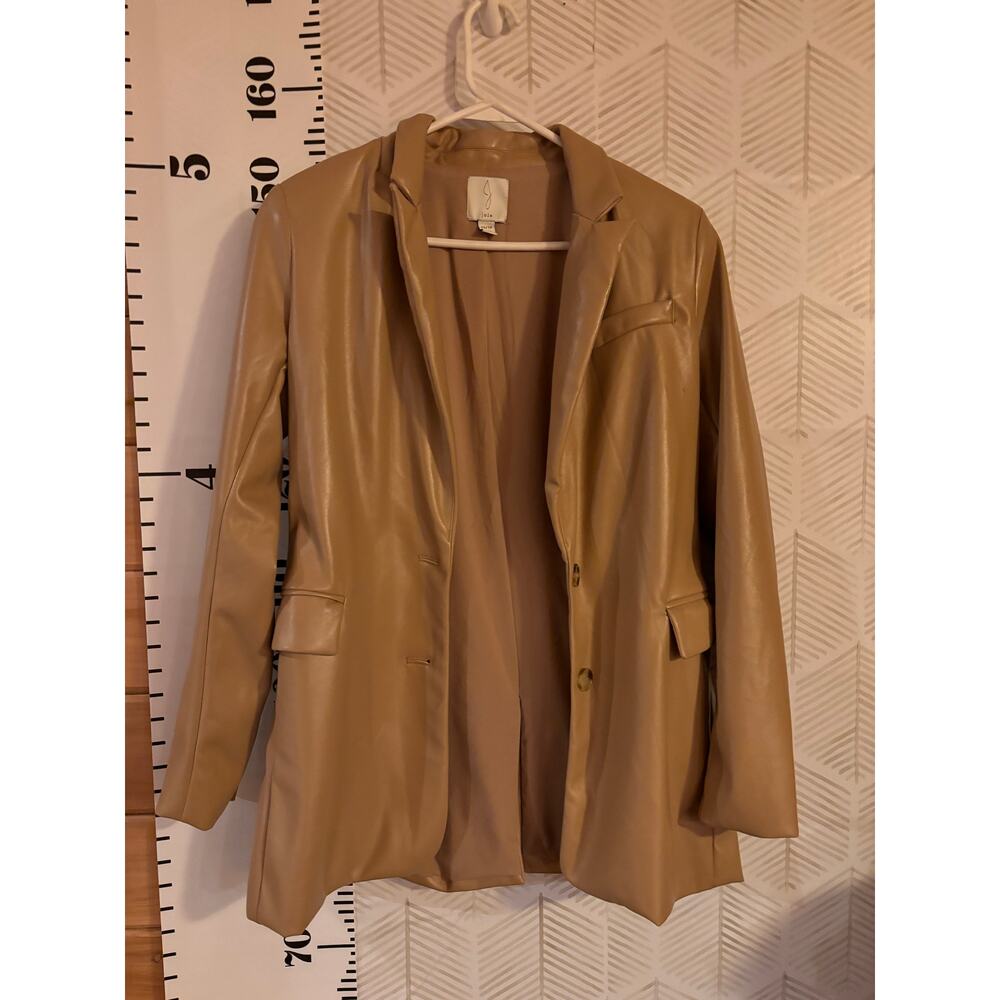Joie small faux leather blazer